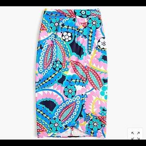 J.crew tie back tulip skirt